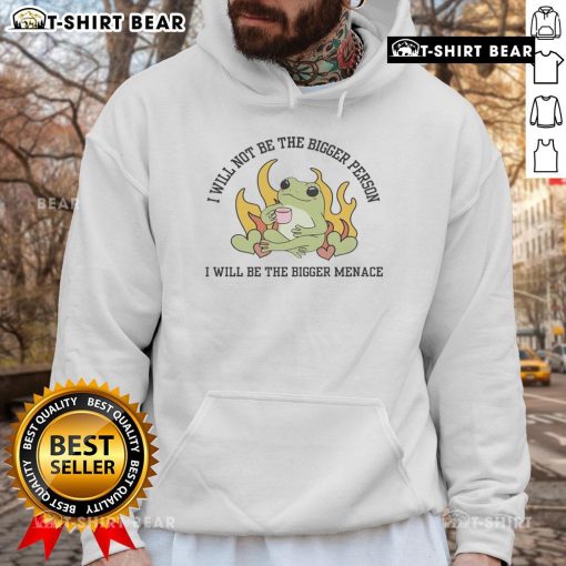 Good I Will Not Be The Bigger Person Hoodie - stylish black hoodie with bold slogan for a confident, edgy look.