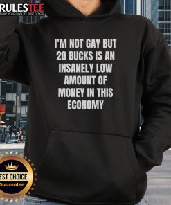 Good I'm Not Gay hoodie featuring humorous text, perfect for quirky fashion lovers in today's economy.