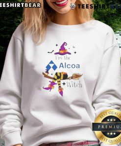 Good I'm the Alcoa Witch Halloween sweatshirt featuring a spooky design for festive fall celebrations.