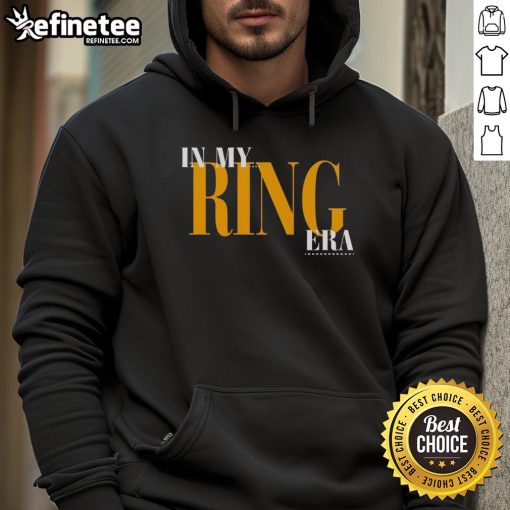 Alt Text: Stylish 'Good In My Ring Era Hoodie' featuring a bold graphic design, perfect for casual wear and fashion enthusiasts.