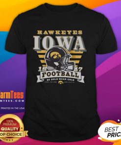 Good Iowa Hawkeyes Stripe Splash T-Shirt featuring vibrant stripes and team logo, perfect for fans and casual wear.