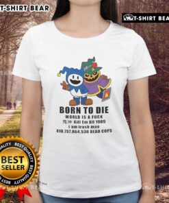 Good Jack Frost Shin Megami Tensei Born To Die graphic on a 1989 ladies tee, featuring vibrant colors and iconic design.