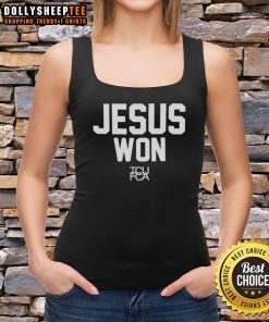 Alt Text: Good Jesus Won TCU Football Tank Top featuring a vibrant design perfect for fans supporting TCU football.