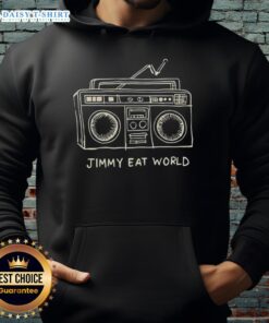 Good Jimmy Eat World Boombox Hoodie featuring vibrant graphics and a stylish design for music lovers.