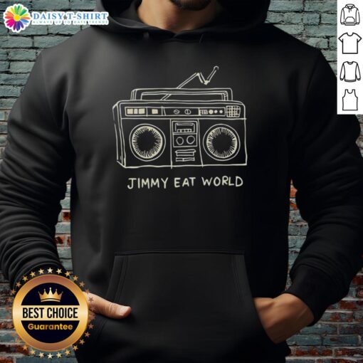 Good Jimmy Eat World Boombox Hoodie featuring vibrant graphics and a stylish design for music lovers.