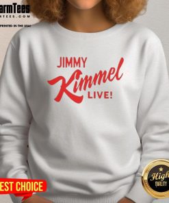 Good Jimmy Kimmel Live tall sweatshirt featuring a stylish design, perfect for fans of the iconic late-night show.