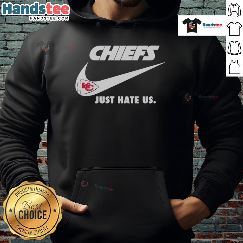 Good Just Hate Us Nike Kansas City Chiefs Logo Hoodie Alt Text: Good Just Hate Us Nike Kansas City Chiefs logo hoodie featuring vibrant team colors and bold graphics.