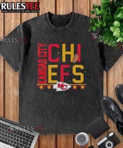 Good Kansas City Chiefs Design Box Washed T-Shirt featuring vibrant team colors and a stylish, relaxed fit.
