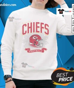 Cozy Good Kansas City Chiefs Prime Play sweatshirt in team colors, perfect for game day and casual wear.