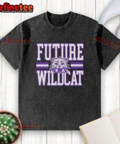 Good Kansas State Wildcats Future Wildcat washed t-shirt in purple with logo, perfect for fans and casual wear.