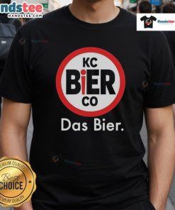 Alt Text: Good Kc Bier Co Das Bier Logo T-Shirt featuring a stylish design for beer lovers and fans of Kc Bier Co.