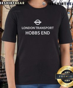 Good London Transport Hobbs End logo on a stylish ladies tee, perfect for fashion-forward commuters.