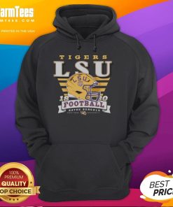 Good Louisiana State Tigers LSU Stripe Splash Hoodie featuring vibrant stripes and school logo, perfect for fans.