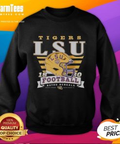 Good Louisiana State Tigers LSU Stripe Splash Sweatshirt showcasing vibrant colors and a stylish design for fans.