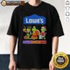 Good Lowe's X Grinch Cosplay Happy Hallothanksmas T-Shirt featuring vibrant colors and festive design for holiday celebrations.