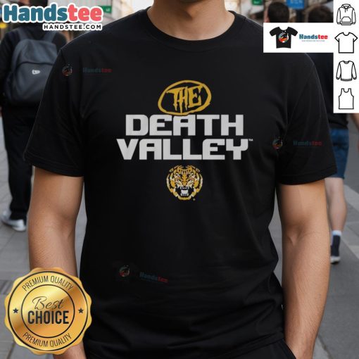 Good LSU Tiger The Death Valley T-Shirt featuring vibrant graphics for fans of Louisiana State University apparel.