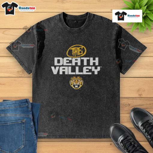 Good LSU Tiger The Death Valley washed t-shirt featuring vibrant colors and a comfortable fit for fans of LSU football.