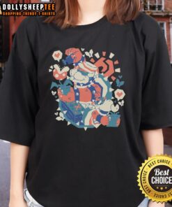 Alt Text: Good Mario Bowser From Seeds to Minions ladies tee showcasing vibrant graphics of beloved characters in a stylish design.