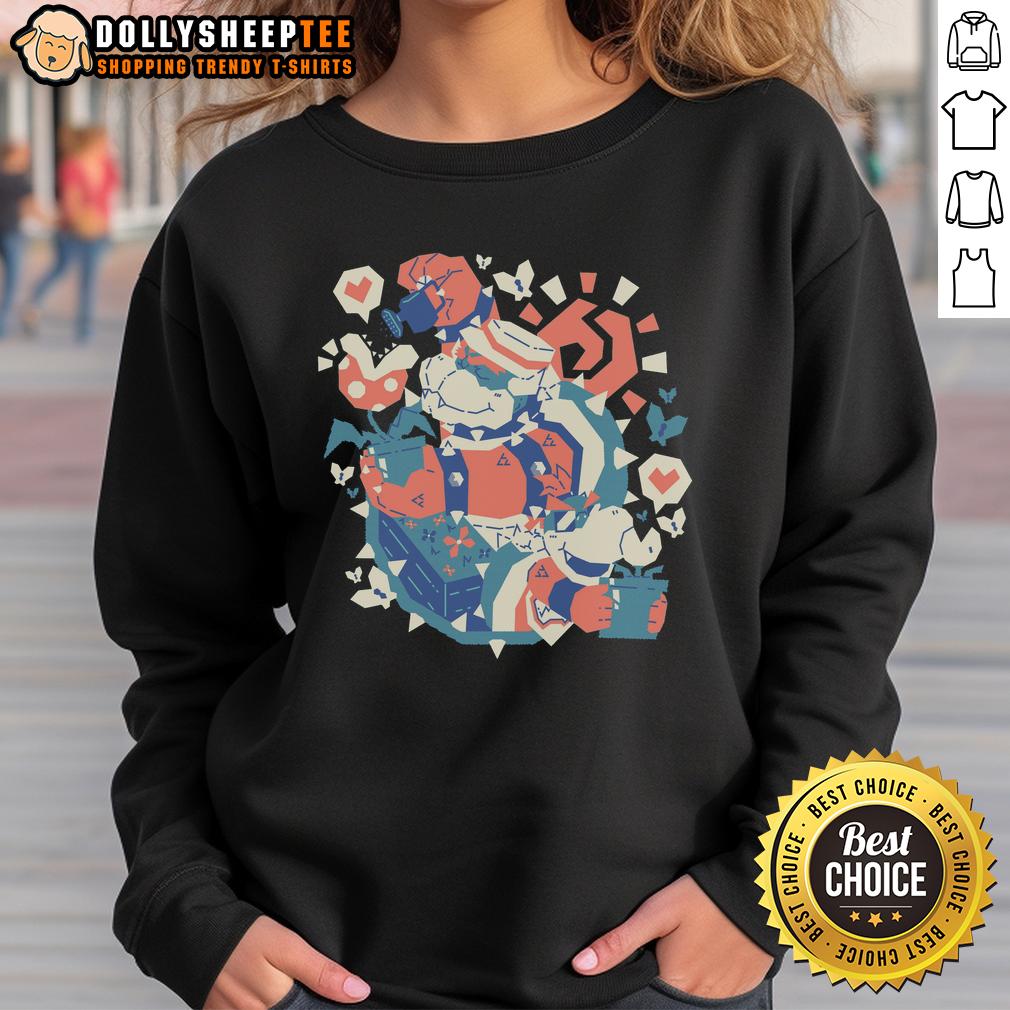 Good Mario Bowser From Seeds To Minions Sweatshirt Alt Text: Good Mario Bowser sweatshirt from Seeds to Minions featuring vibrant graphics and comfortable design.