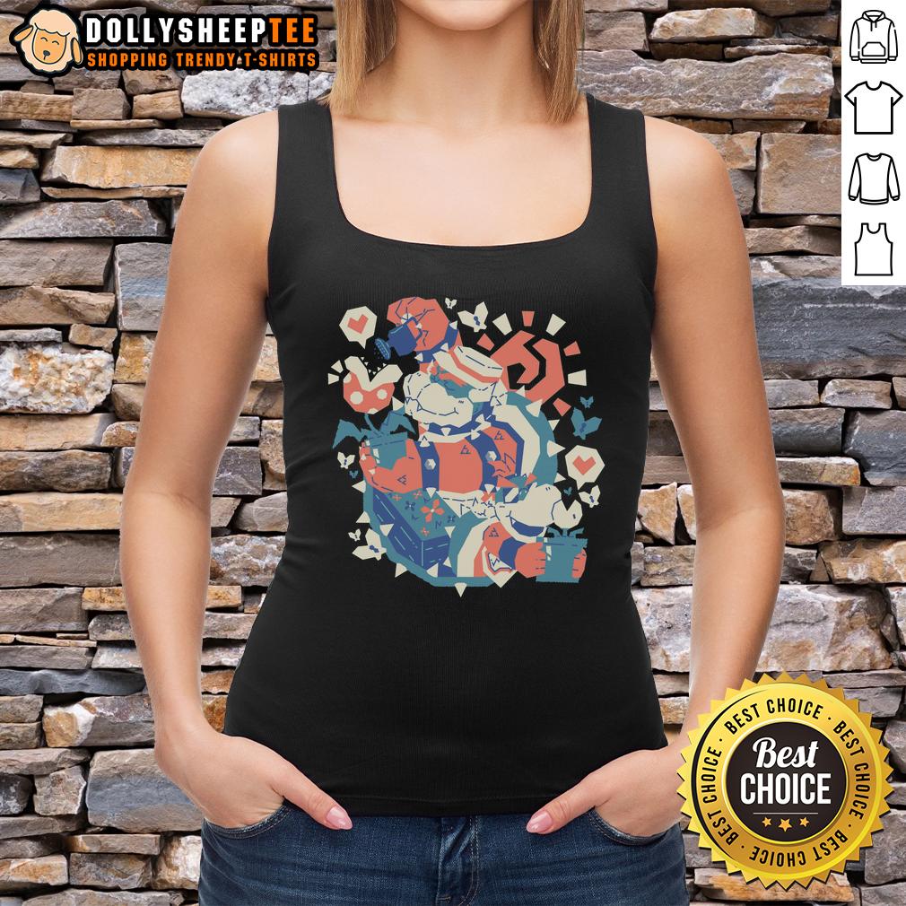Good Mario Bowser From Seeds To Minions Tank Top Good Mario Bowser tank top featuring vibrant graphics from Seeds to Minions, perfect for fans of Mario and gaming apparel.