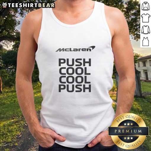 Good Martin Brundle Push Cool Cool Push tank top featuring a stylish design, perfect for casual summer wear.