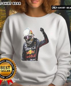 Good Max Verstappen Victory Graphic Sweatshirt featuring bold design celebrating Formula 1 champion Verstappen.