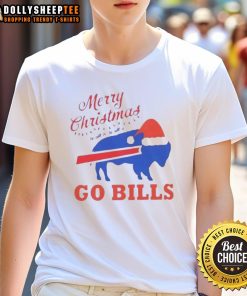 Good Merry Christmas to All and to All a Go Buffalo Bills T-Shirt featuring festive design and team spirit.