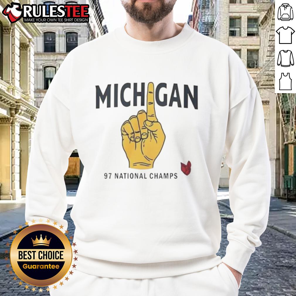 Good Michigan 97 Big Ten Conference Sweatshirt Alt Text: Cozy Good Michigan 97 Big Ten Conference sweatshirt featuring bold team graphics and a comfortable fit for fans.