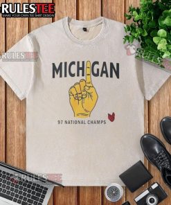 Good Michigan 97 Big Ten Conference washed t-shirt featuring vibrant graphics and a comfortable fit for fans.