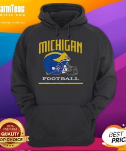 Vintage hoodie featuring the Good Michigan Wolverines football helmet design, perfect for fans and collectors.