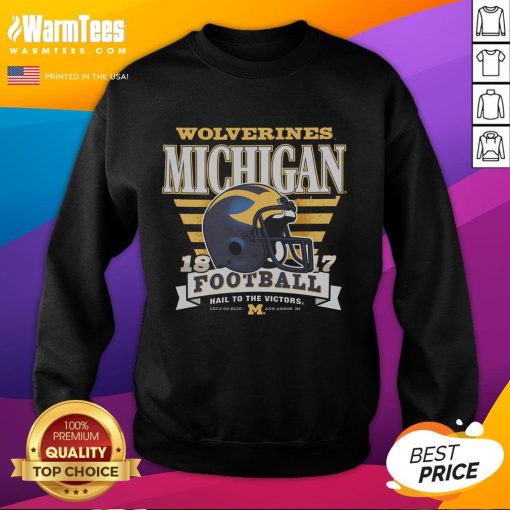Good Michigan Wolverines Stripe Splash Sweatshirt featuring vibrant colors and a stylish design perfect for fans.