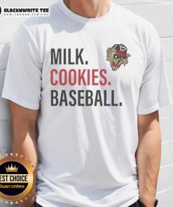 Good Milk Cookies Baseball T-Shirt featuring Washington Wild Things logo, perfect for fans and casual wear.