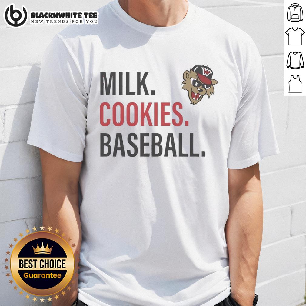 Good Milk Cookies Baseball Washington Wild Things T Shirt Good Milk Cookies Baseball T-Shirt featuring Washington Wild Things logo, perfect for fans and casual wear.