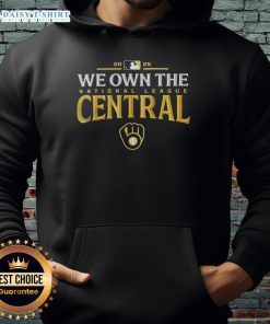 Good Milwaukee Brewers 2025 We Own The American League Central Division Champions Hoodie design featuring team colors and logo.