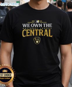 Good Milwaukee Brewers 2025 We Own The American League Central Division Champions T-Shirt design featuring team colors and logo.