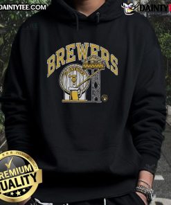 Good Milwaukee Brewers Go Brewers hoodie featuring team colors and logo, perfect for fans supporting the Brewers.