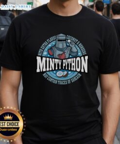 Good Minty Python Monty Python T-Shirt featuring a vibrant design, perfect for fans of classic comedy.