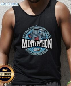Good Minty Python Monty Python tank top design featuring vibrant colors and playful graphics inspired by the classic comedy.