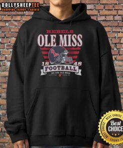 Good Mississippi Rebels Stripe Splash Hoodie featuring bold stripes and the Rebels logo, perfect for game day style.