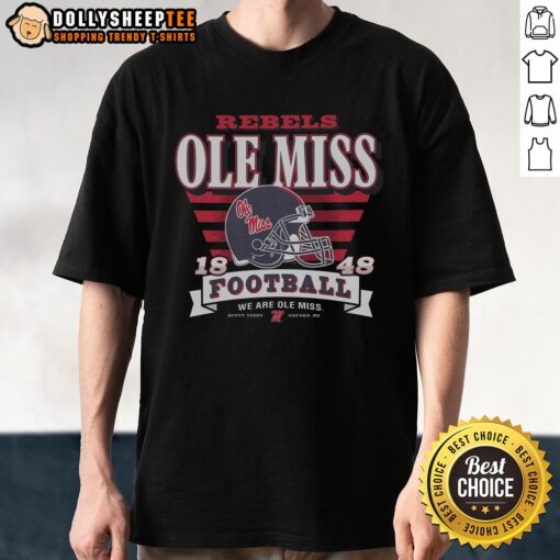 Men's Good Mississippi Rebels Stripe Splash T-Shirt featuring vibrant colors and bold team logo for game day style.
