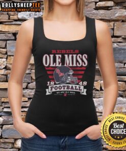 Good Mississippi Rebels Stripe Splash Tank Top featuring vibrant colors and a trendy design for fans and casual wear.
