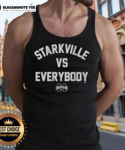 Good Mississippi State Bulldogs Starkville vs. Everybody tank top featuring bold team graphics for fans and supporters.