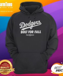 Good MLB Los Angeles Dodgers 2025 Built For Fall Hoodie in blue, featuring team logo and cozy design for fans.
