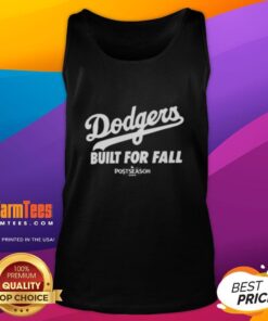 Good MLB Los Angeles Dodgers 2025 Built For Fall Tank Top displayed on a mannequin, showcasing team spirit and style.