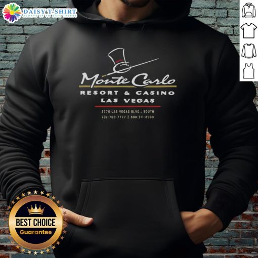 Good Monte Carlo Las Vegas vintage hoodie featuring classic logo design, perfect for retro fashion lovers.