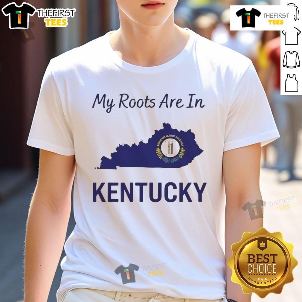 Good My Roots Are In Kentucky State Map Roots T Shirt Good My Roots Are In Kentucky State Map Roots T-Shirt featuring a stylish graphic of Kentucky's map and roots design.