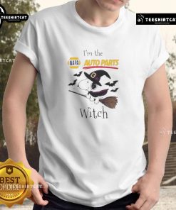 Alt Text: Good Napa Auto Parts X Snoopy Halloween T-Shirt featuring Snoopy as a witch, perfect for Halloween celebrations.