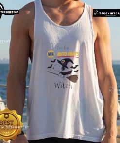 Good NAPA Auto Parts x Snoopy Halloween tank top featuring 'I'm the Witch' design, perfect for festive celebrations.