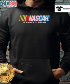 Good Nascah It's A Wicked Pissah Hoodie featuring a bold graphic design, perfect for casual wear and Boston pride.