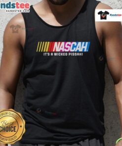 Good Nascah It's A Wicked Pissah Tank Top featuring a fun graphic design, perfect for casual summer wear.